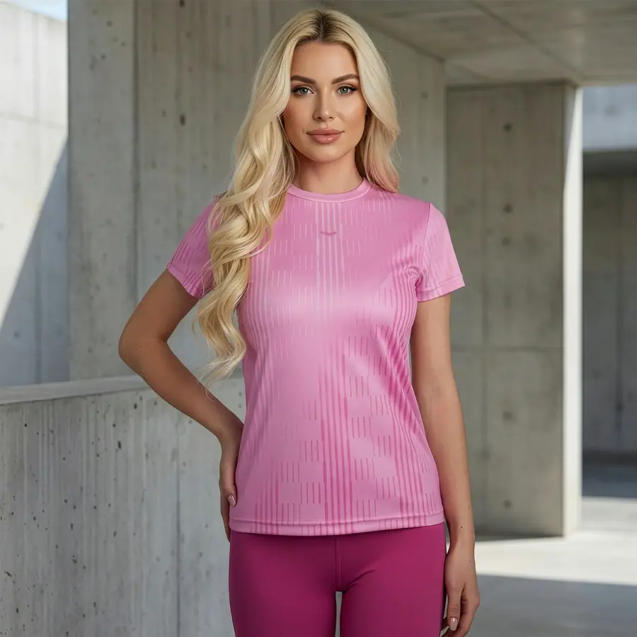 DynamicFlow Kadın Spor Tişörtü - Pink Blaze